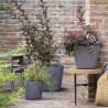 DEROMA Pot de fleurs Origin - 29 x 24 cm - 11 L - Gris