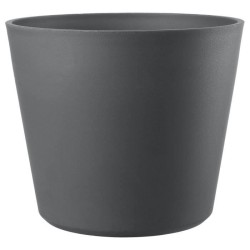 DEROMA Pot de fleurs Origin - 57,5 x 48 cm - 85 L - A roulettes - Gris