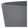 DEROMA Pot de fleurs Origin - 57,5 x 48 cm - 85 L - A roulettes - Gris