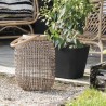 DEROMA Pot de fleurs carré Origin - 28 x 23,5 cm - 12 L - Anthracite