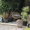 DEROMA Pot de fleurs carré Origin - 28 x 23,5 cm - 12 L - Anthracite