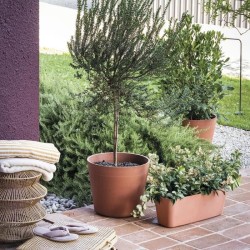 DEROMA Pot de fleurs Origin - 47,7 x 39,6 cm - 45 L - Terre cuite
