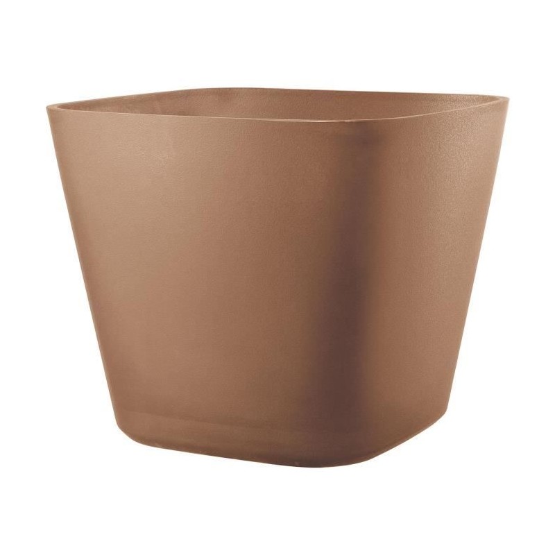 DEROMA Pot de fleurs carré Origin - 37,5 x 32 cm - 29 L - Terre cuite DEROMA Pot de fleurs carré Origin - 37,5 x 32 cm - 29 L - Terre cuite