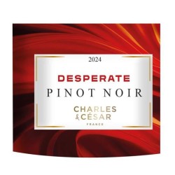 Charles et César Desperate 2024 Pays d'Oc Pinot Noir - Vin rouge de L