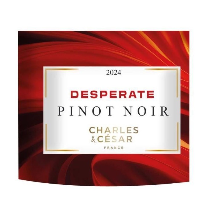 Charles et César Desperate 2024 Pays d'Oc Pinot Noir - Vin rouge de Languedoc - Bio