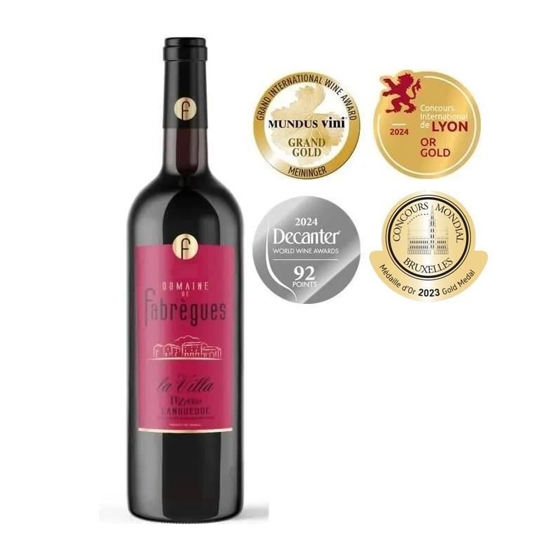 Domaine de Fabregues La Villa Languedoc Pézenas - Vin rouge de Langue Domaine de Fabregues La Villa Languedoc Pézenas - Vin rouge de Langue