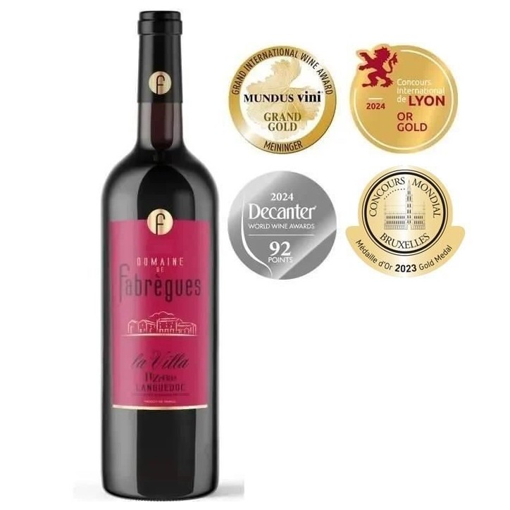 Domaine de Fabregues La Villa Languedoc Pézenas - Vin rouge de Languedoc 2021