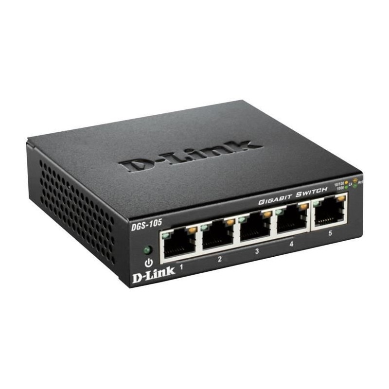 DLINK - DGS105 Switch 5 ports Gigabit DLINK - DGS105 Switch 5 ports Gigabit
