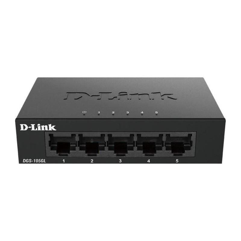 Switch 5 ports Gigabit - Métallique, connecteurs plastique - DLINK - Switch 5 ports Gigabit - Métallique, connecteurs plastique - DLINK -