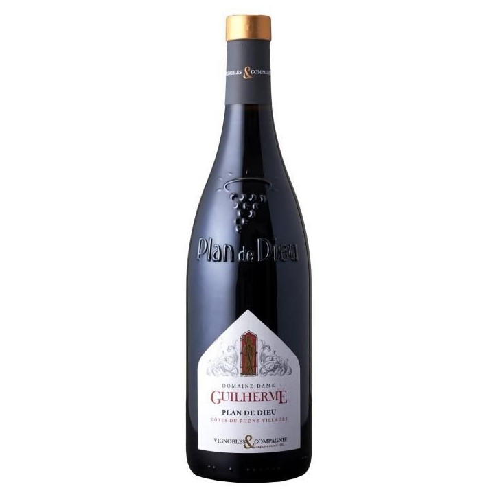 Domaine Dame Guilherme Plan de Dieu 2024 Côtes du Rhône Villages - Vin rouge de la Vallée du Rhône