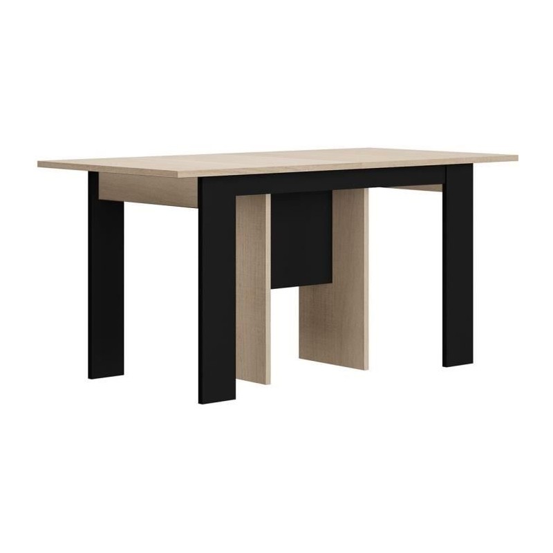 Table console extensible - DIAGONE - EXIT - Chene clair / Noir - Jusqu Table console extensible - DIAGONE - EXIT - Chene clair / Noir - Jusqu