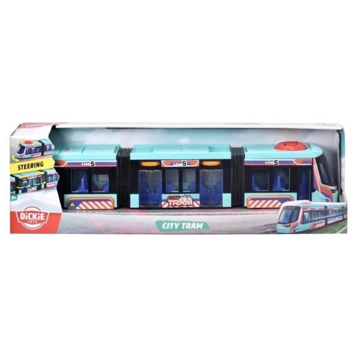 Dickie - Tram Siemens Avenio - 42 cm - Roues directionnelles - Portes ouvrantes Dickie - Tram Siemens Avenio - 42 cm - Roues directionnelles - Portes ouvrantes