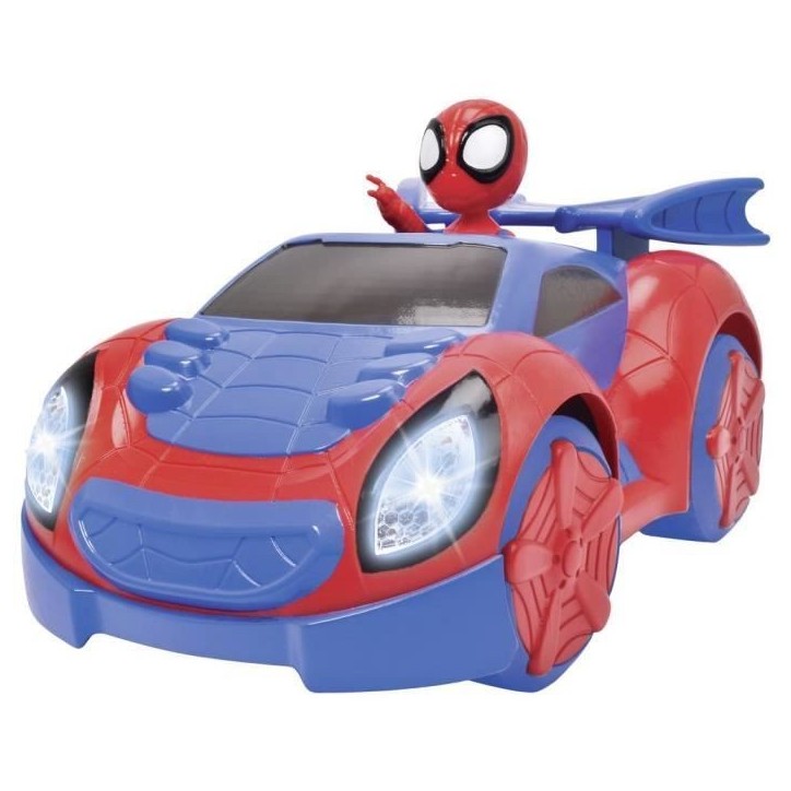 Spidey - Voiture radiocommandée - 27cm - Fonction turbo - Batterie rechargeable par cable USB Spidey - Voiture radiocommandée - 27cm - Fonction turbo - Batterie rechargeable par cable USB