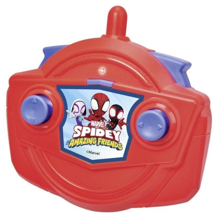 Spidey - Voiture radiocommandée - 27cm - Fonction turbo - Batterie rechargeable par cable USB Spidey - Voiture radiocommandée - 27cm - Fonction turbo - Batterie rechargeable par cable USB