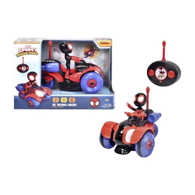 Marvel - Voiture Télécommandée - 17cm - Figuirne incluse - Dés 3 a
