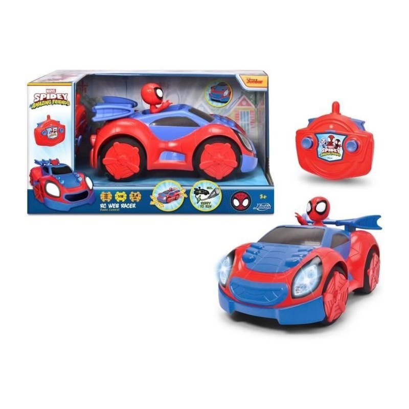 SMOBY - Spidey - Voiture radiocommandée - 17cm - Figurine Spidey incl SMOBY - Spidey - Voiture radiocommandée - 17cm - Figurine Spidey incl