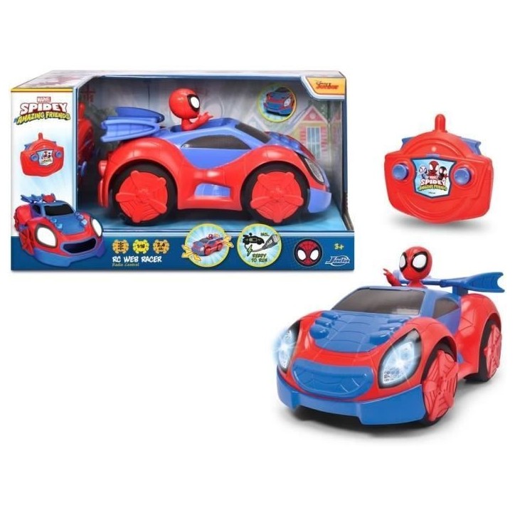 SMOBY - Spidey - Voiture radiocommandée - 17cm - Figurine Spidey incluse SMOBY - Spidey - Voiture radiocommandée - 17cm - Figurine Spidey incluse