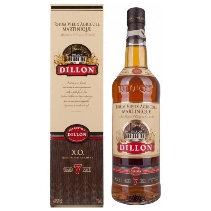 Rhum vieux Dillon 7 ans 45° 70cl