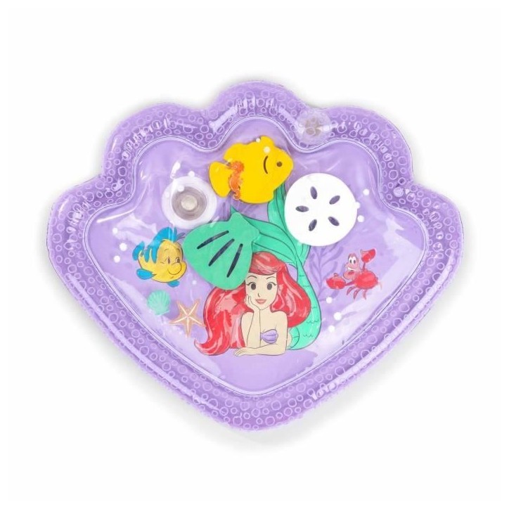 DISNEY BABY PETITE SIRENE Tapis d'eau pour bébé, jeu sensoriel d'éveil?, gonflable, facile a nettoyer, pliable, Cadeau Noel b