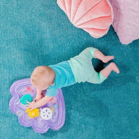 DISNEY BABY PETITE SIRENE Tapis d'eau pour bébé, jeu sensoriel d'éveil?, gonflable, facile a nettoyer, pliable, Cadeau Noel b