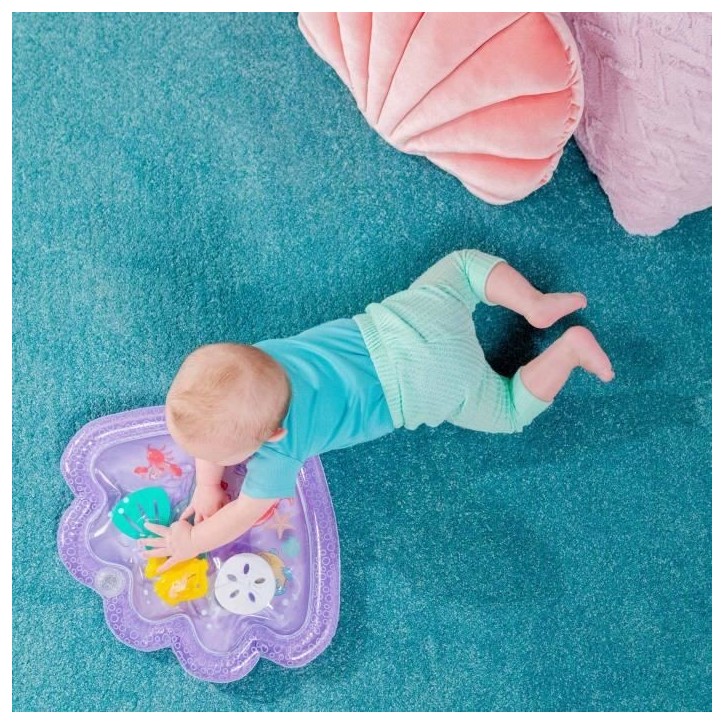 DISNEY BABY PETITE SIRENE Tapis d'eau pour bébé, jeu sensoriel d'éveil?, gonflable, facile a nettoyer, pliable, Cadeau Noel b