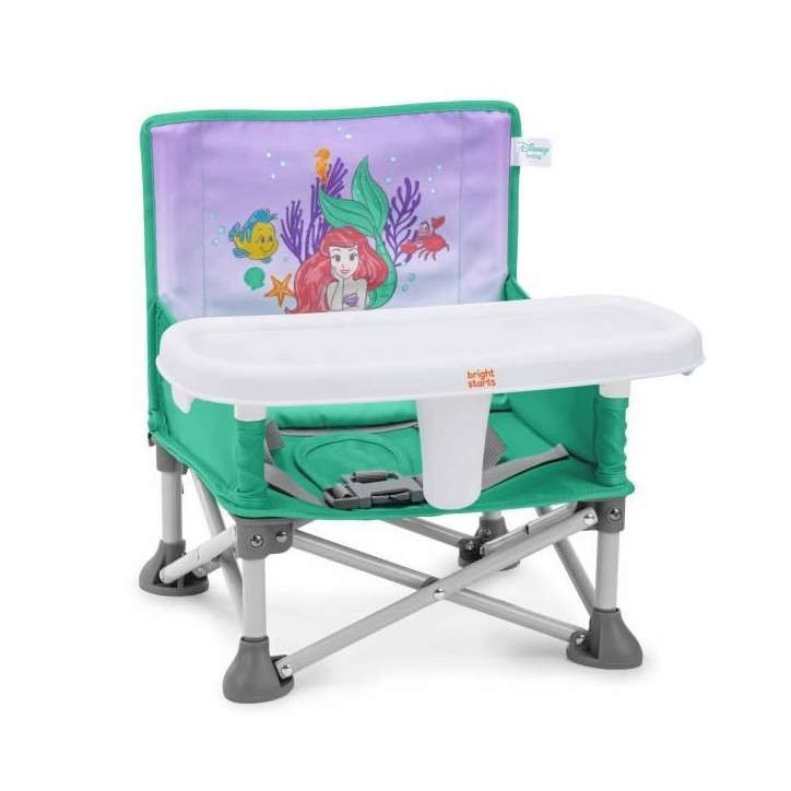 DISNEY BABY -PETITE SIRENE- Rehausseur de chaise pliable, nomade, de voyage, Léger et facile a nettoyer, Sac de transport inclu DISNEY BABY -PETITE SIRENE- Rehausseur de chaise pliable, nomade, de voyage, Léger et facile a nettoyer, Sac de transport inclu