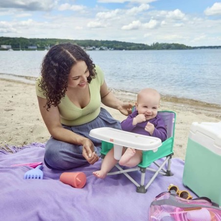 DISNEY BABY -PETITE SIRENE- Rehausseur de chaise pliable, nomade, de voyage, Léger et facile a nettoyer, Sac de transport inclu