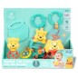 DISNEY BABY -WINNIE- Coffret cadeau de naissance bébé, 5 jouets dont 1 de dentition Winnie et O ball, hochet et attache pousse