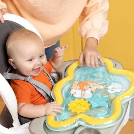 DISNEY BABY -WINNIE- Tapis d'eau pour bébé, jeu sensoriel et d'éveil?, gonflable, facile a nettoyer, pliable, des la naissanc