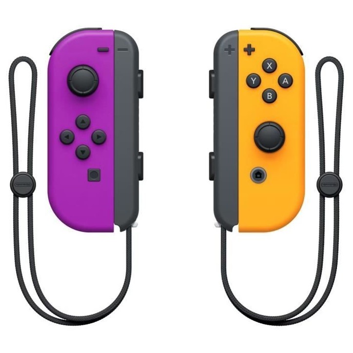 Paire de manettes Joy-Con Violet Néon & Orange Néon pour Nintendo Switch Paire de manettes Joy-Con Violet Néon & Orange Néon pour Nintendo Switch