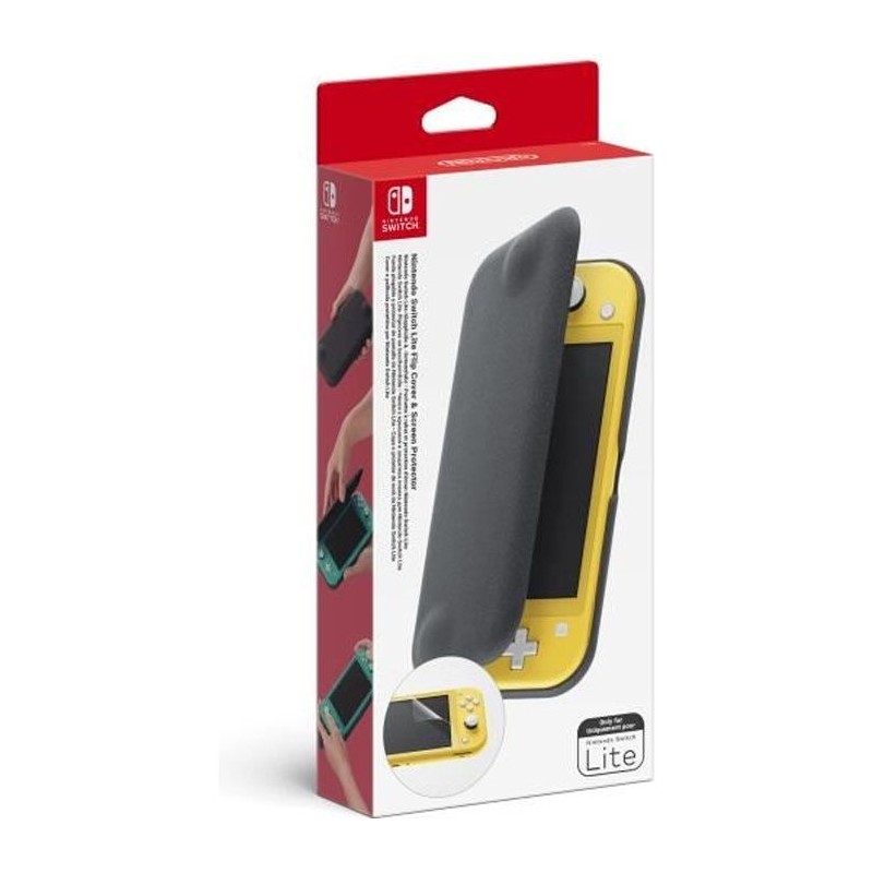 Pochette a rabat et Protection d'écran pour Nintendo Switch Lite • Pochette a rabat et Protection d'écran pour Nintendo Switch Lite •