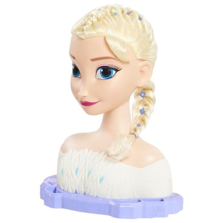 Tete a coiffer - REINE DES NEIGES - Tete a Coiffer Elsa Deluxe - Extensions, accessoires coiffure et color reveal, a partir de 3