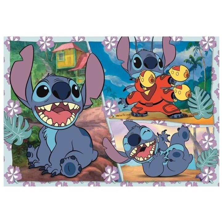 Puzzle Stitch 104 pieces Maxi, Pour enfants a partir de 3 ans, Theme dessins animés, CLEMENTONI Puzzle Stitch 104 pieces Maxi, Pour enfants a partir de 3 ans, Theme dessins animés, CLEMENTONI