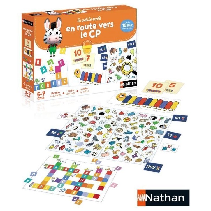 Coffret éducatif - NATHAN - La petite école - En route vers le CP ! - Jeux progressifs - Mixte Coffret éducatif - NATHAN - La petite école - En route vers le CP ! - Jeux progressifs - Mixte