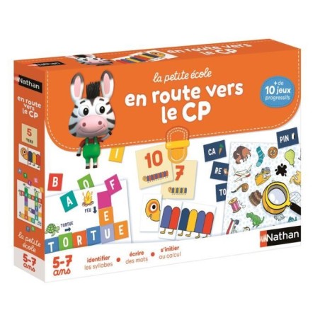Coffret éducatif - NATHAN - La petite école - En route vers le CP ! - Jeux progressifs - Mixte