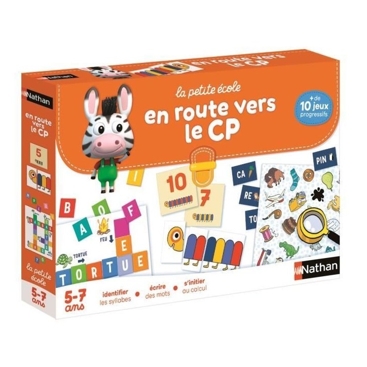 Coffret éducatif - NATHAN - La petite école - En route vers le CP ! - Jeux progressifs - Mixte Coffret éducatif - NATHAN - La petite école - En route vers le CP ! - Jeux progressifs - Mixte