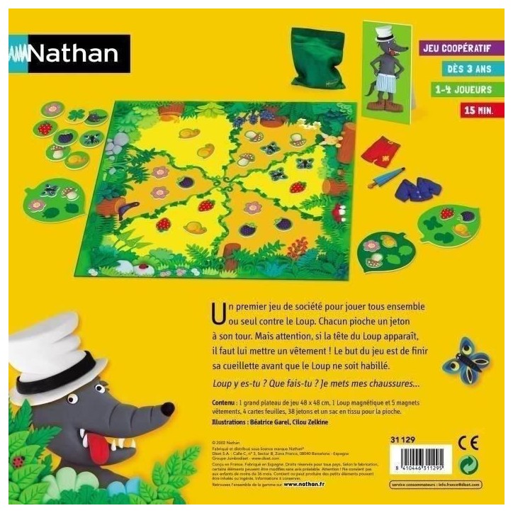 NATHAN - Le jeu du Loup - Jeu de Société NATHAN - Le jeu du Loup - Jeu de Société
