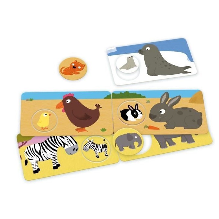 Jeu d'association NATHAN La Petite Ecole - Mamans et Bébés - Bébé Animaux - Mixte - A partir de 3 ans Jeu d'association NATHAN La Petite Ecole - Mamans et Bébés - Bébé Animaux - Mixte - A partir de 3 ans