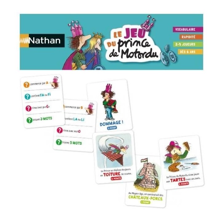 NATHAN - Le Jeu du Prince de Motordu - Jeu de Société NATHAN - Le Jeu du Prince de Motordu - Jeu de Société