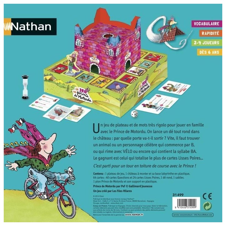 NATHAN - Le Jeu du Prince de Motordu - Jeu de Société NATHAN - Le Jeu du Prince de Motordu - Jeu de Société