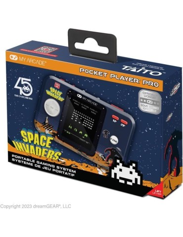 Console de jeu Pocket Player PRO - Space Invaders - Jeu rétrogaming - Ecran 7cm Haute Résolution