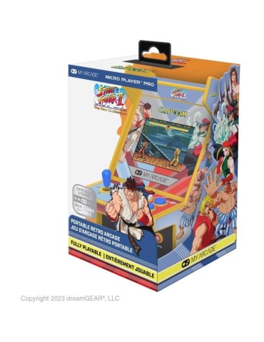 Console Micro Player PRO - Super Street Fighter II - Jeu rétrogaming - Ecran 7cm Haute Résolution