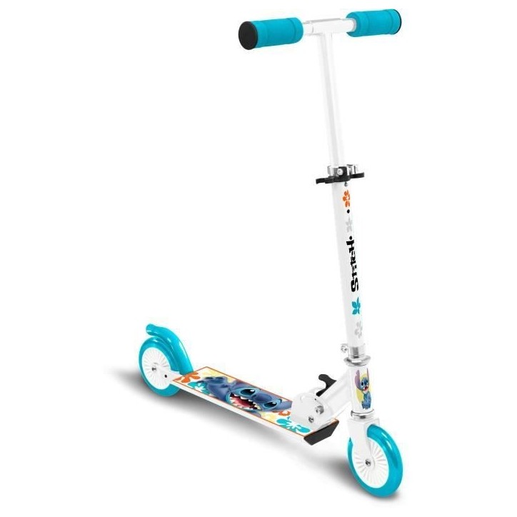 Trottinette pliable - DISNEY - STITCH - Mécanisme de pliage sécurisé - Frein arriere au pied - Hauteur ajustable Trottinette pliable - DISNEY - STITCH - Mécanisme de pliage sécurisé - Frein arriere au pied - Hauteur ajustable