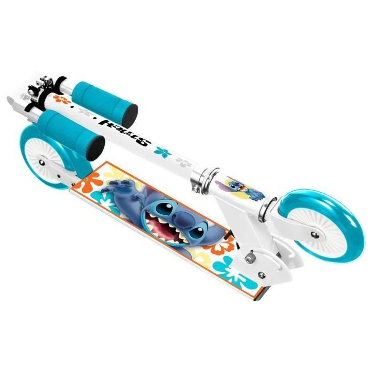 Trottinette pliable - DISNEY - STITCH - Mécanisme de pliage sécurisé - Frein arriere au pied - Hauteur ajustable Trottinette pliable - DISNEY - STITCH - Mécanisme de pliage sécurisé - Frein arriere au pied - Hauteur ajustable