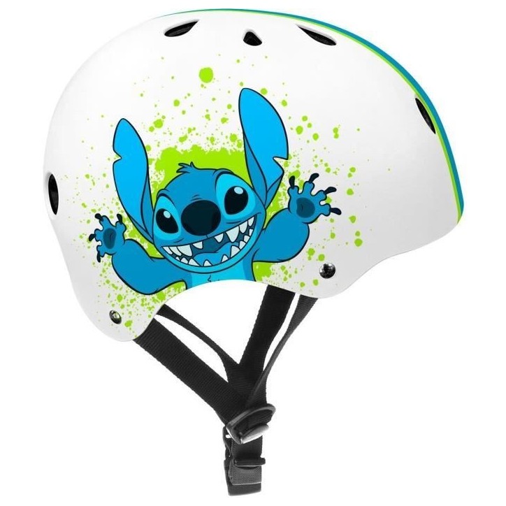 Casque de Skate - DISNEY - STITCH - Tour de tete réglable 53/57cm - Aérations et mousses internes pour plus de confort