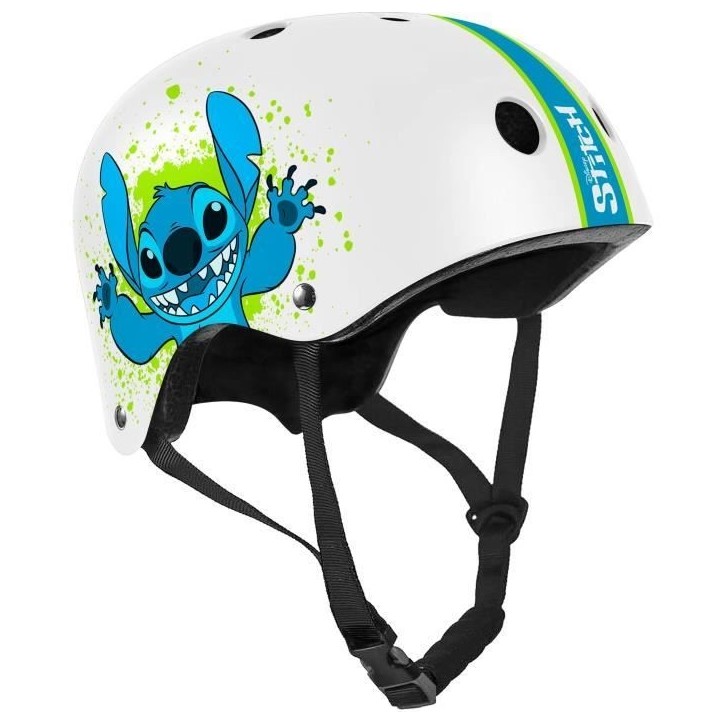 Casque de Skate - DISNEY - STITCH - Tour de tete réglable 53/57cm - Aérations et mousses internes pour plus de confort