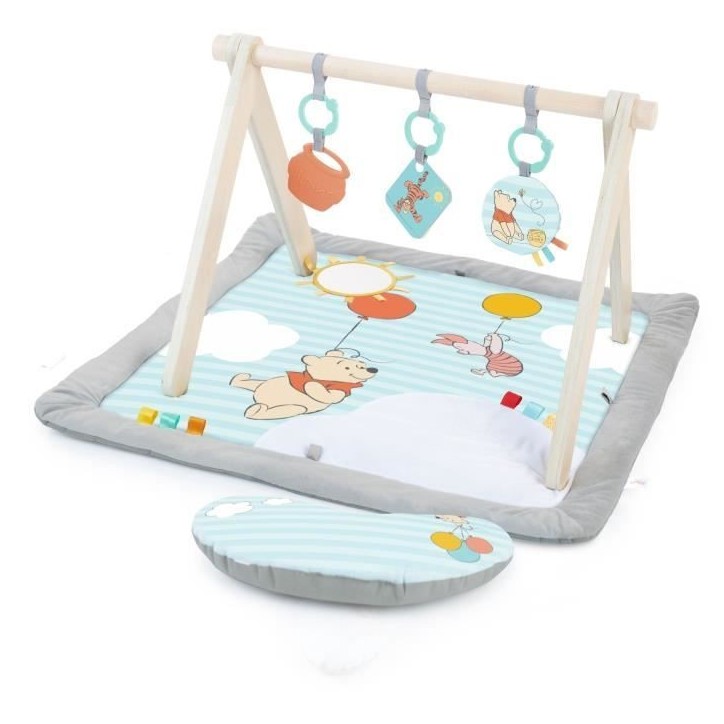 DISNEY BABY -WINNIE- Tapis de sol éveil bébé évolutif, arche en bois pliable avec jouets sensoriels, miroir DISNEY BABY -WINNIE- Tapis de sol éveil bébé évolutif, arche en bois pliable avec jouets sensoriels, miroir