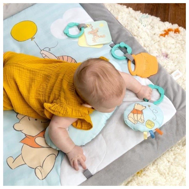 DISNEY BABY -WINNIE- Tapis de sol éveil bébé évolutif, arche en bois pliable avec jouets sensoriels, miroir DISNEY BABY -WINNIE- Tapis de sol éveil bébé évolutif, arche en bois pliable avec jouets sensoriels, miroir
