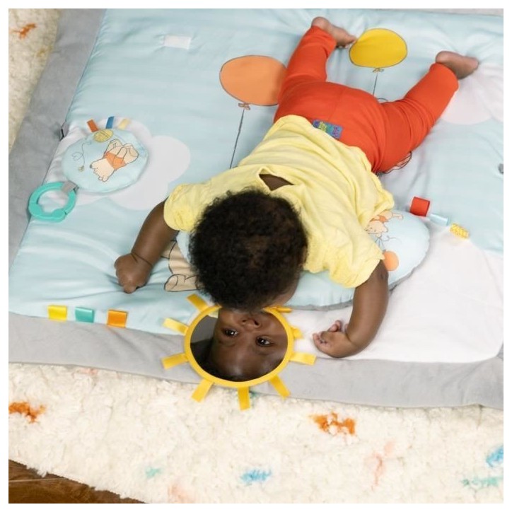 DISNEY BABY -WINNIE- Tapis de sol éveil bébé évolutif, arche en bois pliable avec jouets sensoriels, miroir DISNEY BABY -WINNIE- Tapis de sol éveil bébé évolutif, arche en bois pliable avec jouets sensoriels, miroir