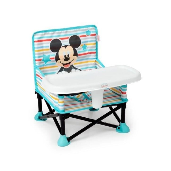 DISNEY BABY -MICKEY- Rehausseur de chaise pliable, nomade, de voyage, Léger et facile a nettoyer, Sac de transport inclus DISNEY BABY -MICKEY- Rehausseur de chaise pliable, nomade, de voyage, Léger et facile a nettoyer, Sac de transport inclus